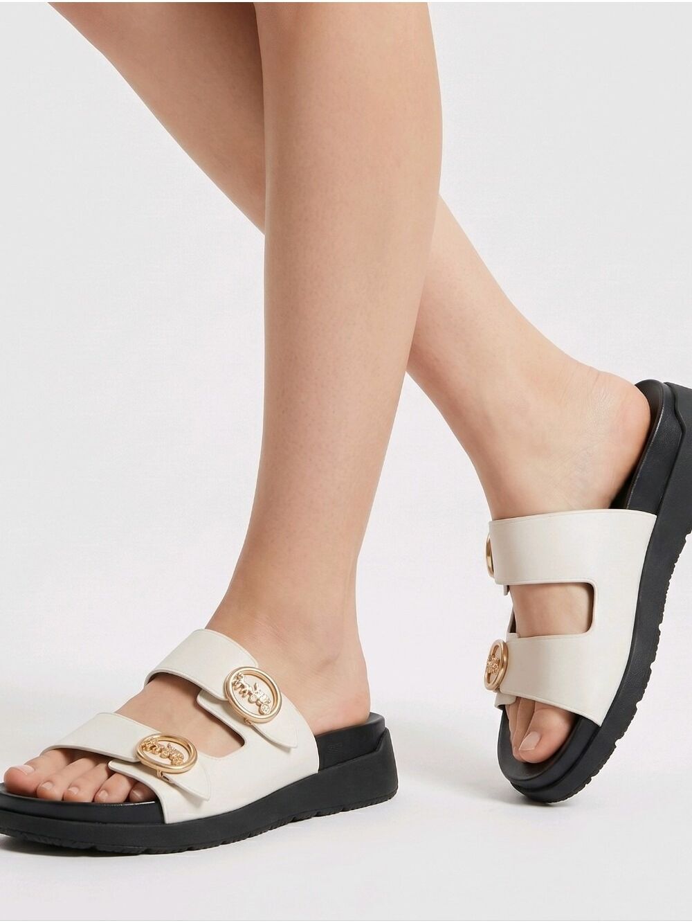 COACH Gable Leather Sandals Size 7.5